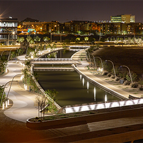 The Grand at Papago Park Center Pedestrian Trail IES Illumination Award