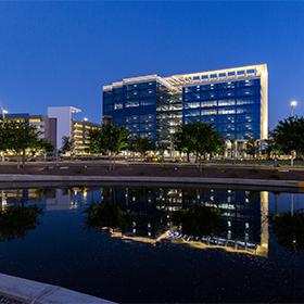 The Grand2 building at The Grand at Papago Park Center IES Illumination Award