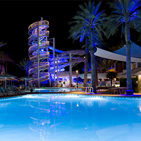 Arizona Biltmore Resort in Phoenix, Arizona a Waldorf Historia.  Lighting design award for Illumination