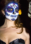 Subterraneo Cuervo Tradicional Sugar Skull Face Painting