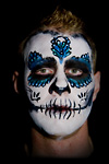 Subterraneo Cuervo Tradicional Sugar Skull Face Painting