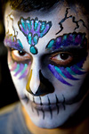 Subterraneo Cuervo Tradicional Sugar Skull Face Painting