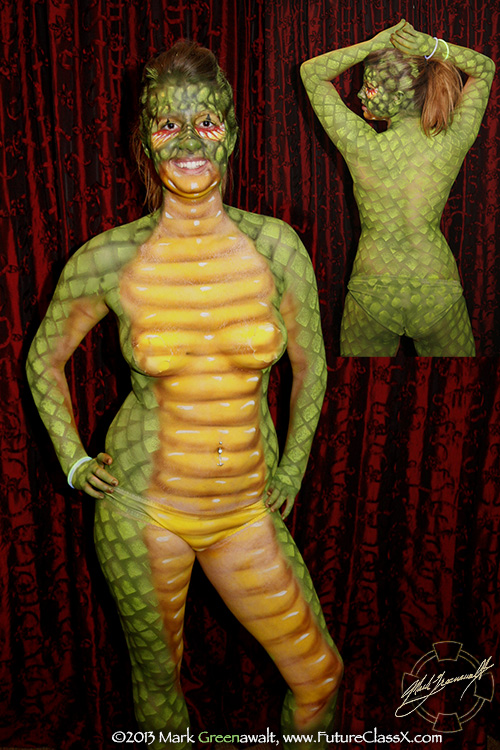 Boobapalooza bodypainting for breast cancer event