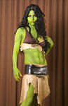 Orion Slave girl in green body paint