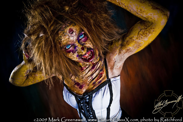Amanda Posie as Nightclub Zombie for Bodyssey