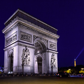 The Arc De Triomphe De L'Etoile in Paris, France