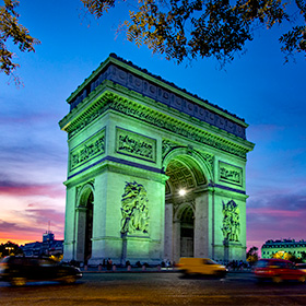 The Arc De Triomphe De L'Etoile in Paris, France