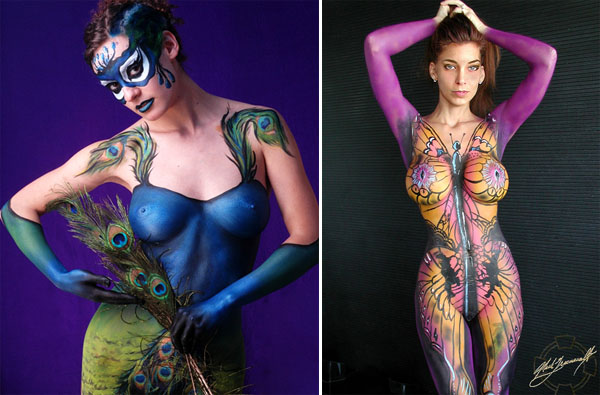 Naomi Smith peacock and Mark Greenawalt butterfly