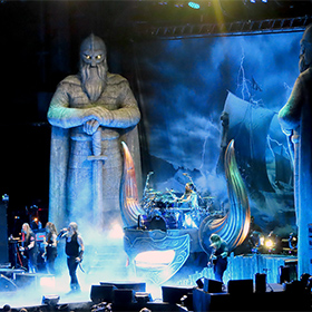 Incredible stage set for Amon Amarth opening for Ghost