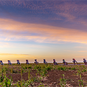 Cadillac Ranch in Amarillo Texas by travel photographer Mark Greenawalt