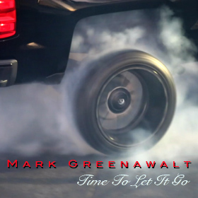 Singer Songwriter Mark Greenawalt with my Gold Top Les Paul electric guitar and gold facepaint with rose colored glasses